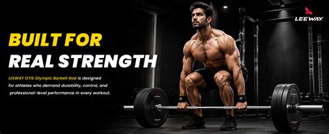 Buy LEEWAY OTIS Olympic Barbell Rod 7.2 Feet 20kg Chrome Plated Gym Rod ...