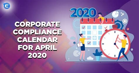 Corporate Compliance Calendar For April 2020 - Enterslice