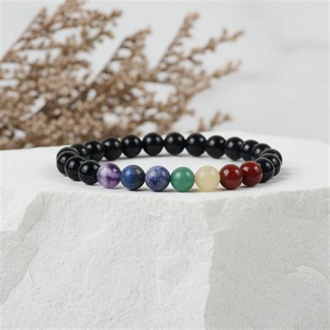 Buy 7 Chakra Black Tourmaline Bracelets | Best Price on Healing ...