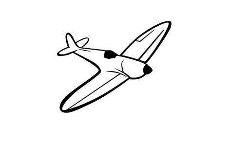 Image result for Spitfire Plane Drawing