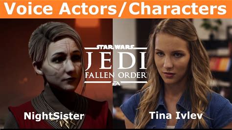 Voice Actors/Characters   Star Wars Jedi: Fallen Order  