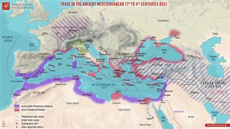 Map of the Trade Routes in the Ancient Mediterranean - World History ...