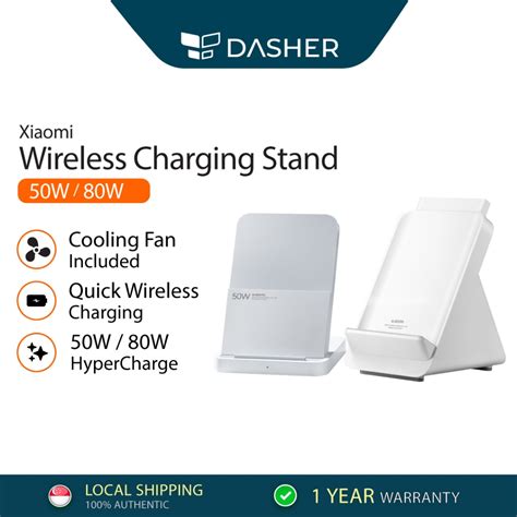 [LATEST] Xiaomi 50W / 80W Wireless Charging Stand Pro Hyper Charge Heat ...