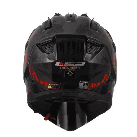 MX436 PIONEER II CRAZY GLOSS BLACK RED-06 – ls2helmetsindia