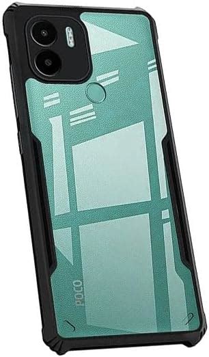 COBERTA Back Cover for POCO C51 Back Cover Case - Black Transparent ...