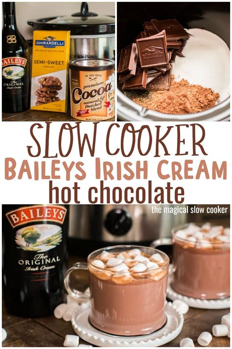 slow cooker baileys hot chocolate