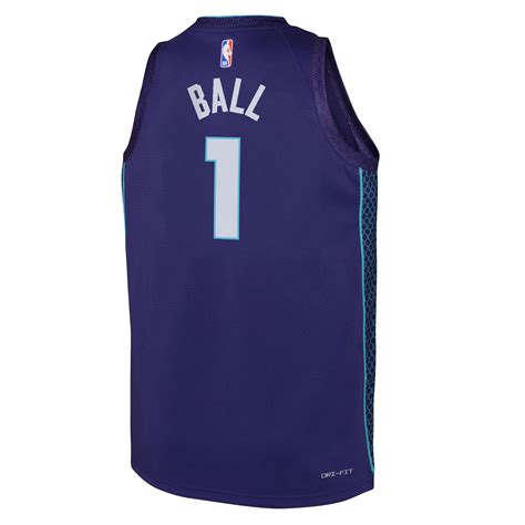 Youth Jordan Brand LaMelo Ball Purple Charlotte Hornets Swingman Jersey ...