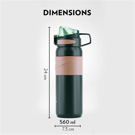 Borosil Adventure Bottle, Green 560 ml