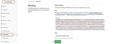 GitLab Test SSH Key 的图像结果