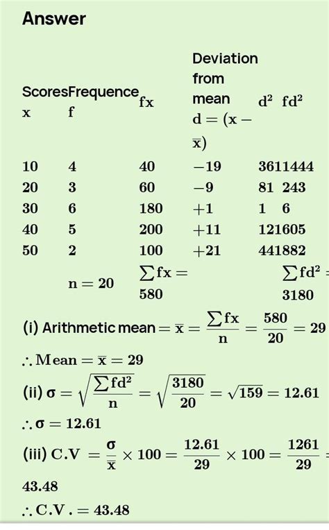 calculate the coefficient of variation 5,10,25,30,50 - Brainly.in