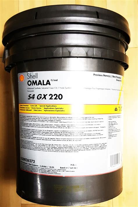 Shell Omala S4 GX 220 5 gal Pail Synthetic Gear Oil India | Ubuy