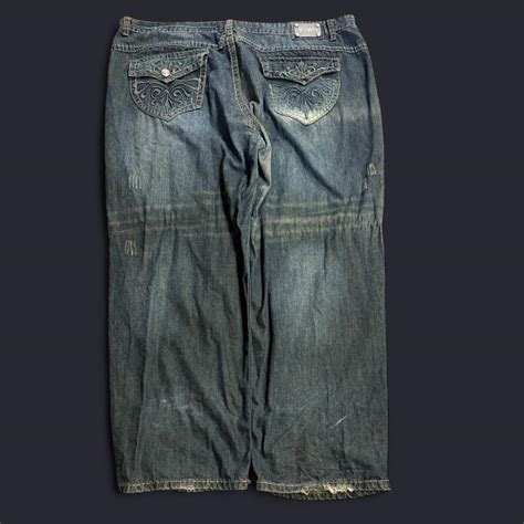 Baggy South Pole style jeans with super dope back... | Depop