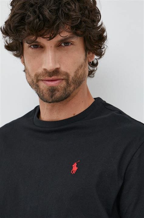 Polo Ralph Lauren cotton t-shirt black color smooth 710707087 at PRM US