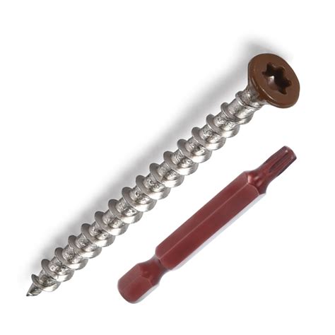 Bolt Dropper Deck Flat Screw 316 - #8x2'' - Stainless Steel Wood Screws ...