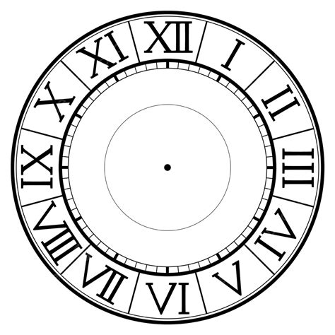 Roman Clock Number Drawing