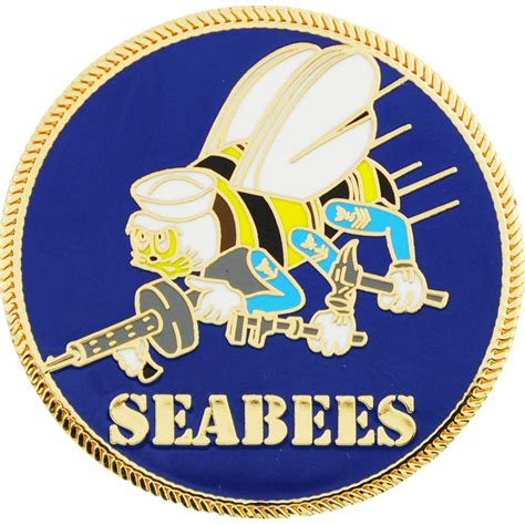 U.S. NAVY SEABEES LOGO - Original Artwork, Expertly Designed PIN - 1.5 ...