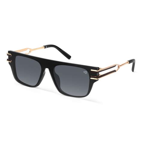 Buy Monolith black rectangle sunglasses-Woggles