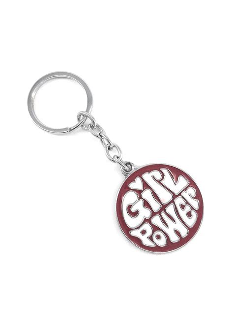 Get Girl Power Enamel Keychain - Red at ₹ 199 | LBB Shop
