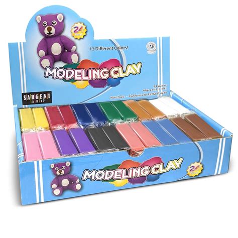 Sargent Art 24ct Class Pack Modeling Clay, Assorted 24 Pack : Amazon.in ...