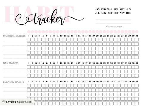 Free Monthly Habit Tracker Printable | FREE Printable