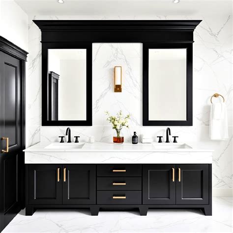 25 Bathrooms with Black Cabinets To Upgrade Your Design