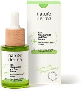 Nature Derma 10% Niacinamide & Zinc Serum with Natural Biome-Boost ...