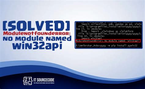 Image result for No Module Named Win32 API