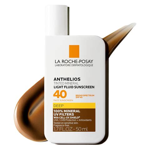 Amazon.com: La Roche-Posay Anthelios Tinted Sunscreen SPF 40+, Broad ...