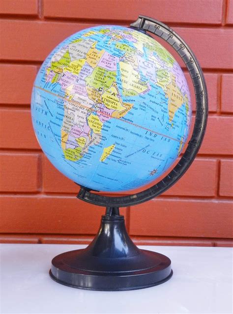 Cosmic globe Exports 5 inch Educational Laminated Political Blue World ...