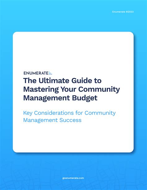 Complete Guide to Community Association Budgeting | Enumerate