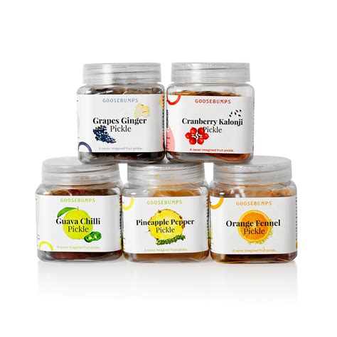 Goosebumps 5 Exotic Fruit Pickles Combo – Goosebumps Store