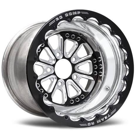 RC Comp Hammer Eclipse Gloss Black 15x10in Rear Wheels (5 x 5.50 in.)