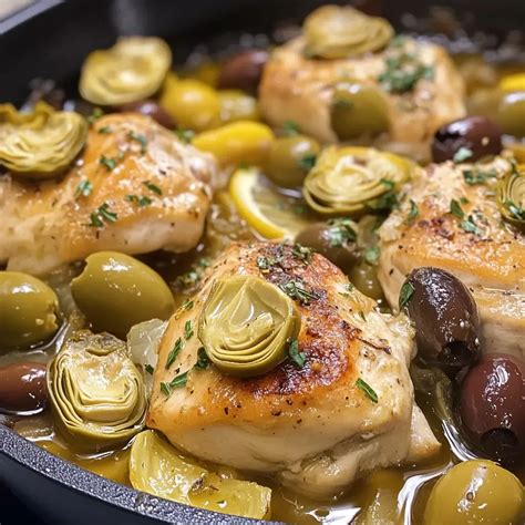 Mediterranean Lemon Chicken with Artichokes & Olives – PHUIIS BLOG ...