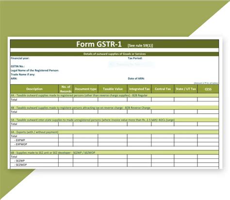 Gstr 1 Format 的图像结果