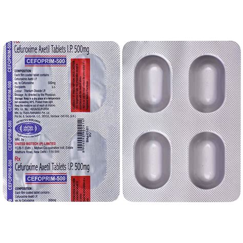 Cefoprim-500 - Strip of 4 Tablets : Amazon.in: Health & Personal Care