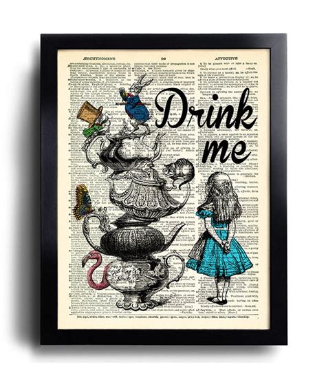 Alice in Wonderland Wall Art Poster Art, Alice in Wonderland Quotes ...