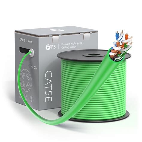 Buy Cat5e Ethernet Bulk Cable, 1000ft (305m), UL Listed, 24AWG Solid ...