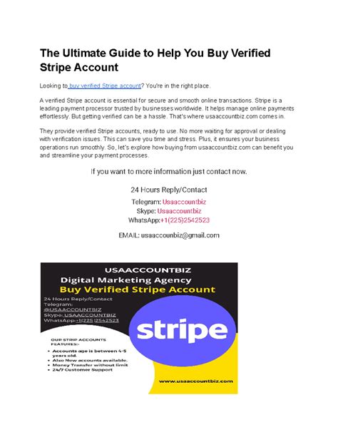 The Ultimate Guide to Help You Buy Verified Stripe Account - The ...