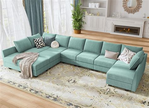 HONBAY Convertible U Shaped Modular Sofa Sectional India | Ubuy