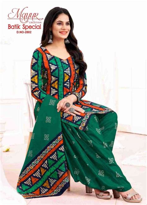 BATIK SPECIAL VOL-28 BY MAYUR CREATION 2801 TO 2810 SERIES BEAUTIFUL ...