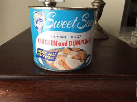 Vintage Sweet Sue Chicken and Dumplings Rare Tin Can Athens, Alabama ...