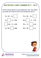 Two-digit Mental Multiplication Worksheets | Math activities