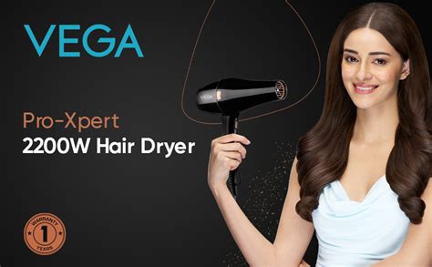 Vega Pro-Xpert 2200W Professional Hair Dryer for Women with 2 Speed/3 ...