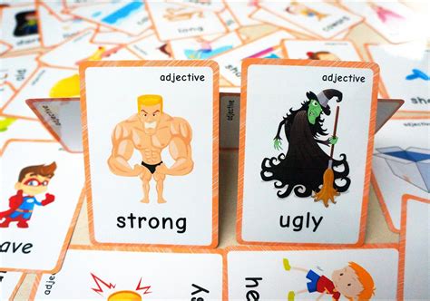 SANTSUN Set of Adjectives&Antonym Flash Cards for India | Ubuy