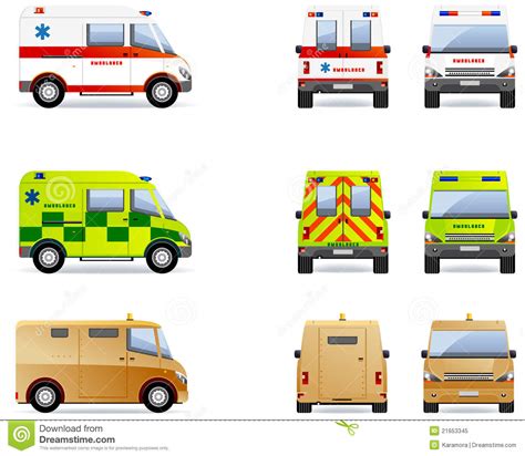 救护车 向量例证. 插画 包括有 种族, 医学, 投反对票, 镜子, 颜色, 横幅提供资金的, 前面, 要素 - 21653345