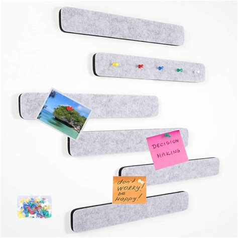 Buy SUEH DESIGN Felt Pin Board Bar Strips, Bulletin Board Strips for ...