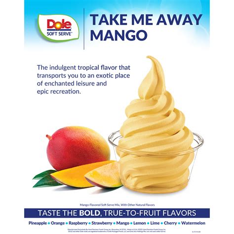 Dole Soft Serve Mix - Mango - Bag (4.4 lbs) – LollicupStore