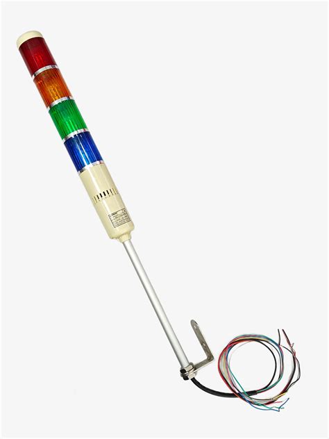 Signal Tower Light with Buzzer 4 Tier - Red, Yellow, Green and Blue LE ...