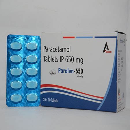 Paralen 650 - Paracetamol Tablets IP 650mg - Alencure Biotech Pvt Ltd