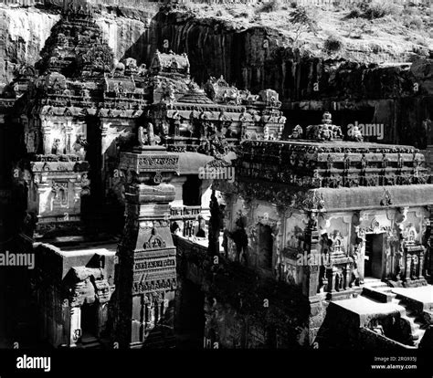 Kailash Temple, (also Kailasa Temple) one of the 34 monasteries and ...